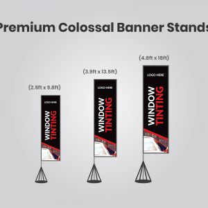 red and black with car Premium colossal banner