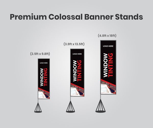 red and black with car Premium colossal banner